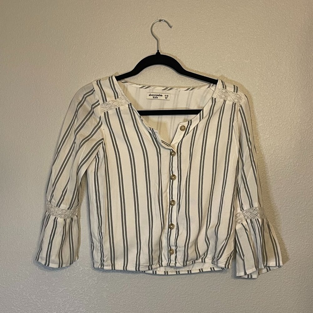 White Striped Blouse